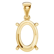 Solitaire Pendant - Oval 10x7mm