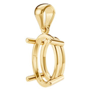 Solitaire Pendant - Oval 10x7mm