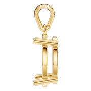 Solitaire Pendant - Oval 10x7mm