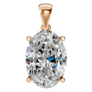 Solitaire Pendant - Oval 11x7.5mm