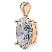 Solitaire Pendant - Oval 11x7.5mm