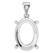 Solitaire Pendant - Oval 11x7.5mm
