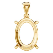Solitaire Pendant - Oval 11x7.5mm