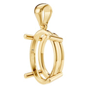 Solitaire Pendant - Oval 11x7.5mm