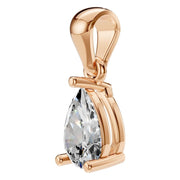 Solitaire Pendant - Pear 6x4mm