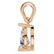 Solitaire Pendant - Pear 6x4mm