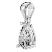 Solitaire Pendant - Pear 6x4mm
