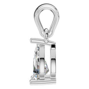 Solitaire Pendant - Pear 6x4mm