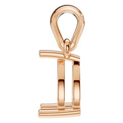 Solitaire Pendant - Pear 6x4mm
