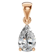 Solitaire Pendant - Pear 7x4.5mm