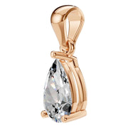 Solitaire Pendant - Pear 7x4.5mm