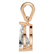 Solitaire Pendant - Pear 7x4.5mm