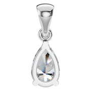 Solitaire Pendant - Pear 7x4.5mm