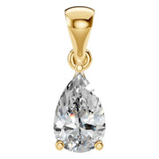 Solitaire Pendant - Pear 7x4.5mm