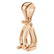 Solitaire Pendant - Pear 7x4.5mm