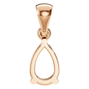 Solitaire Pendant - Pear 7x4.5mm