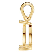 Solitaire Pendant - Pear 7x4.5mm