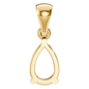 Solitaire Pendant - Pear 7x4.5mm