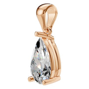 Solitaire Pendant - Pear 8x5mm