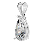Solitaire Pendant - Pear 8x5mm