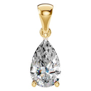 Solitaire Pendant - Pear 8x5mm