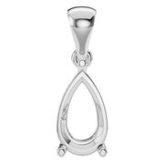 Solitaire Pendant - Pear 8x5mm
