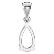 Solitaire Pendant - Pear 8x5mm