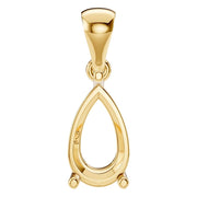 Solitaire Pendant - Pear 8x5mm