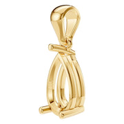 Solitaire Pendant - Pear 8x5mm