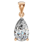 Solitaire Pendant - Pear 9x5.5mm