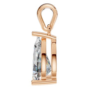 Solitaire Pendant - Pear 9x5.5mm