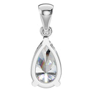 Solitaire Pendant - Pear 9x5.5mm