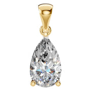 Solitaire Pendant - Pear 9x5.5mm