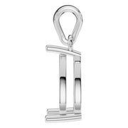 Solitaire Pendant - Pear 9x5.5mm