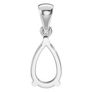 Solitaire Pendant - Pear 9x5.5mm