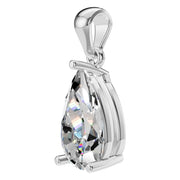 Solitaire Pendant - Pear 10x6mm
