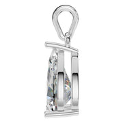 Solitaire Pendant - Pear 10x6mm