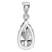 Solitaire Pendant - Pear 10x6mm