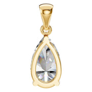 Solitaire Pendant - Pear 10x6mm