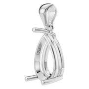 Solitaire Pendant - Pear 10x6mm