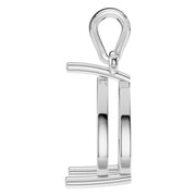 Solitaire Pendant - Pear 10x6mm