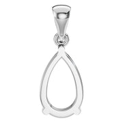 Solitaire Pendant - Pear 10x6mm