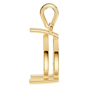 Solitaire Pendant - Pear 10x6mm