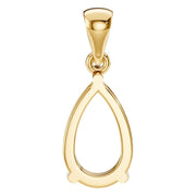 Solitaire Pendant - Pear 10x6mm