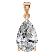 Solitaire Pendant - Pear 11x7mm