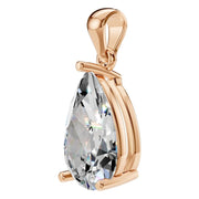 Solitaire Pendant - Pear 11x7mm