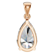 Solitaire Pendant - Pear 11x7mm
