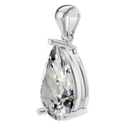 Solitaire Pendant - Pear 11x7mm