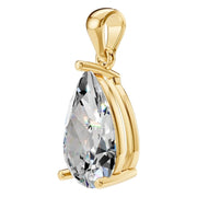Solitaire Pendant - Pear 11x7mm