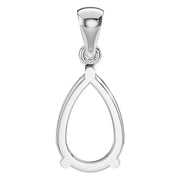 Solitaire Pendant - Pear 11x7mm